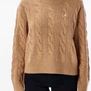 Polo Ralph Lauren Camel Cable Knit Sweater
